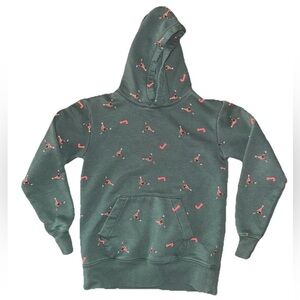 Nike Air Jordan Hoodie Green Jumpman Pullover Sweatshirt Kids Boys Youth Medium